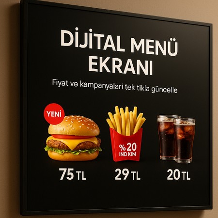 Dijital Menü & Tanıtım Ekranları